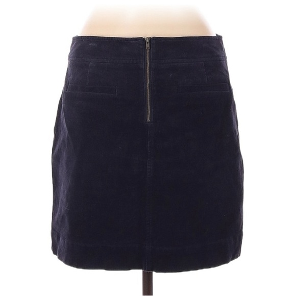 Loft Navy Corduroy Skirt size 6 - Picture 2 of 2